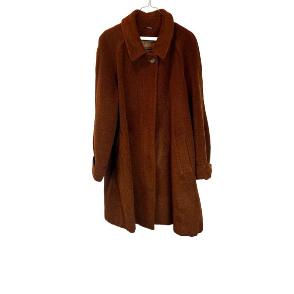 Authentic Vintage Burberrys of London Alpaca Wool Swing Coat Woman's Size 12 - Picture 1 of 16